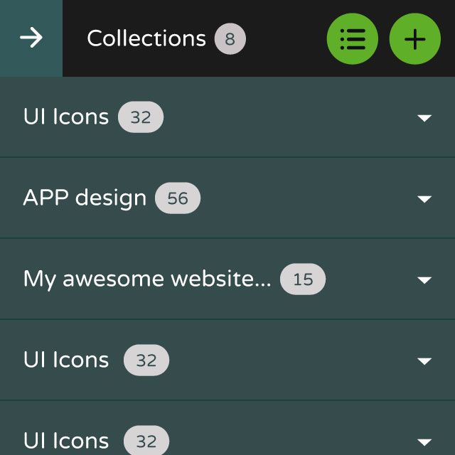 Collections list